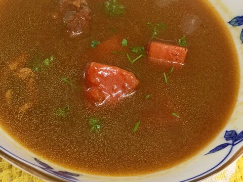 超簡単♪残りのカレーでカレースープ♪